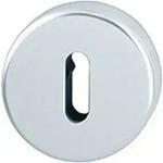 Hoppe - Zimmert&uuml;r-schl&uuml;sselrosette, Bb, 37-42, Rh9, Alu, 42kvs, &Oslash;52, F1