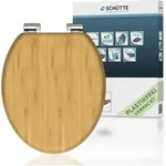 Wc-sitz Natural Bamboo, Bambus, Mit Absenkautomatik