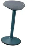 Leitz Ergo Active Ergonomischer Hocker Grau H&ouml;henverstellbar