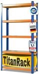 Mammut - Schwerlastregal Grizzly Blau-orange H&ouml;he: 180 Cm Breite: 90 Cm Tiefe: 45 Cm