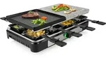 Raclette Mit Wendbarer Grill- & Steinplatte Tischgrill F&uuml;r 8 Personen, 1400 Watt