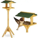 Vogelhaus Mit St&auml;nder, Stehendes Vogelh&auml;uschen F&uuml;r Garten U. Balkon, Gro&szlig;es