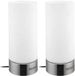 Tischlampe 2er Set Nachttischlampe Design Tischleuchte Touch 3 Helligkeitsstufen