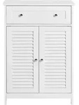 Frg238-w Badkommode Mit Einer Schublade Und T&uuml;ren, Kommode Badschrank Sideboard