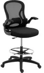 Vinsetto B&uuml;rostuhl, Ergonomischer Zeichenstuhl Mit Verstellbarem Fu&szlig;ring,