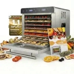 Sommertal D&ouml;rrautomat Silence 700 Xxl Inkl. 8 Edelstahl D&ouml;rrgitter, Led-display,