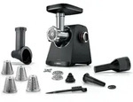 Bosch Mfws440b Elektrischer Fleischwolf Schwarz Silber Leistungsstark