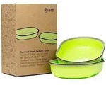 Sureflap Surefeed Einfache Sch&uuml;ssel Gr&uuml;n Set Mit 2 F&uuml;r Katzen 13 X 8 X 18 Cm