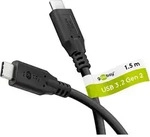 Usb-cTM-kabel, Usb 3.2, 60 W, 10 Gbit/s, Power Delivery, 1,5 M, Usb-cTM-stecker 