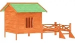 Vidaxl Dog Kennel Brown 159x120x88,5 Cm Solid Wood Pine