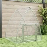 Hasenstall Silbern 100x105x120 Cm Verzinkter Stahl - Vidaxl