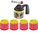Rothenberger - Industrial Roflame Picard Eco Set + 4x C200 Ill Gas Cartridges -
