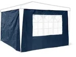 Pavillon-seitenteile 2er Set, 3x3m, Fenster, Klettverschluss, Wind-/sichtschutz, F&uuml;r