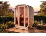 Fasssauna Ellipso S Fasssauna 1 Sitzb&auml;nke Aus Holz , Sauna Mit 42 Mm Wandst&auml;rke,