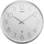 19776 Funk Wanduhr 25 Cm X 4 Cm Silber Leisegang-uhrwerk - Mebus