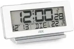 Ade Elektronischer Wecker Mit Kalender Und Thermometer, 12,5 X 4 X 8,5 Cm, Wei&szlig;