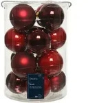 Kaemingk - H&auml;ngende Weihnachtskugeln Aus Glas 8 Cm Rot. 16. September