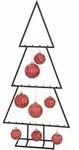 Metall Tannenbaum F&uuml;r Zierschmuck - 117 Cm - Deko Weihnachtsbaum Tanne Schwarz