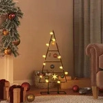 Vidaxl Metall-weihnachtsbaum Deko Schwarz 60 Cm