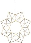 Eglo Led Fenster Lichterkranz Edge, Fensterlicht Weihnachten Aus Metall In Messing,