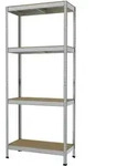 Schwerlastregal 180 X 75 X 35 Cm 4 Holzb&ouml;den 700 Kg Regalsysteme