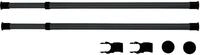 Kleiderstange Herkules Schwarz, 2er Set, Schwarz, Stahl Schwarz, Kunststoff (abs)