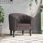 Clubsessel Braun Kunstleder Vidaxl
