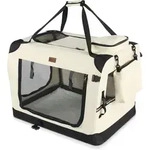 Hundebox Faltbar, Hundetransportbox Robust F&uuml;r Katze & Hunde 60x44x44 Cm M...