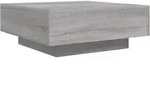 Couchtisch Mit Led-leuchten Grau Sonoma 80x80x31 Cm - Vidaxl