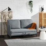 [en.casa] - Schlafsofa Soini Mit Liegefunktion Dunkelgrau