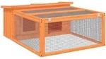 Kaninchenstall Braun 117,5x97x47,5 Cm Massivholz Kiefer Vidaxl