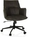 Home Office Stuhl / Drehstuhl Solao Life Stoff Dunkelgrau Hjh Living