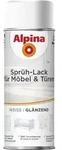 Spr&uuml;hlack F&uuml;r M&ouml;bel & T&uuml;ren 400 Ml Wei&szlig; Gl&auml;nzend Spr&uuml;hlacke - Alpina