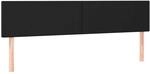 Led Kopfteil Schwarz 180x5x78/88 Cm Kunstleder Vidaxl