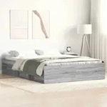 Bettgestell Grau Sonoma 140x190 Cm Vidaxl