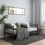 Schlafsofa Bettgestell Schwarz Metall 90x200 Cm Vidaxl