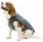 Fashion Dog - Hundemantel Mit Kunstpelz-futter - Grau - 43 Cm