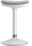 Sitz- & Stehhocker Grau, Drehhocker H&ouml;henverstellbar Bis 82 Cm, Polsterhocker Bis