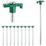 Relaxdays - Felsbodenhering 10er Set, Erdanker F&uuml;r Harte B&ouml;den, 25 Cm, Bodenanker,
