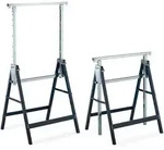 Relaxdays Ger&uuml;stbock, 2er Set, 7-fach H&ouml;henverstellbar, 200 Kg Belastbar, Klappbar,