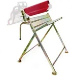 Wiltec - S&auml;gebock Verzinkt Klappbar, 88x71x96 Cm, Mit Kettens&auml;genhalter Und
