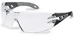 Uvex Pheos Supravision Plus Schutzbrille: Transparent/grau-schwarz