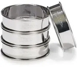 Patisse Tortenringe 8 Cm Edelstahl Silber 4 St&uuml;ck