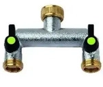 Ewuaqua Zwei-wege-verteiler 73469c 3/4', Verchromt