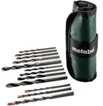 Metabo - Bohrersortiment Sp Set 13-teilig Holz Metall Stein Rolltasche 626728000