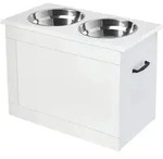 Erh&ouml;hter Hundenapf Futternapf Mit Staumraum Wassernapf 2 X 2000ml...
