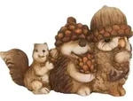 Dekofigur Tiere Herbst Terracotta 20 X 13 Cm Braun Dekofigur - Trendline