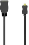 Hama - Adapter Hdmi Typ D A Stecker Buchse Vergoldet Schwarz