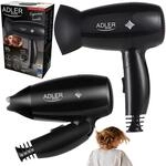 Adler Ad2251 Haartrockner De Reise, Faltbar, Kompakt, 2 Stufen De Leistung,