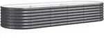Hochbeet Verzinkter Stahl 224x80x36 Cm Anthrazit Vidaxl